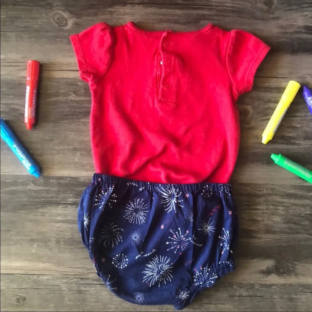 Carter’s OldNavy 4th of July Onesie & Diaper Cover